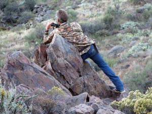 Deer Hunt Glassing in Canyon